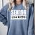 Senior Class 2019 Shirt High School Graduation Geek Comfort Colors Sweatshirt Blue Jean