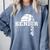 Senior Class Of 2024 Volleyball Seniors School Graduation Comfort Colors Sweatshirt Blue Jean