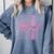 Senior Class Of 2026 Coquette Bow Graduation 2026 Girl Women Comfort Colors Sweatshirt Blue Jean