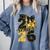 Senior Class Of 2026 Senior Girl Graduation Cap Coquette Bow Comfort Colors Sweatshirt Blue Jean