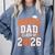Senior Dad Class Of 2026 Graduate Basketball Graduation 2026 Comfort Colors Sweatshirt Blue Jean