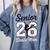 Senior Dance Mom Class Of 2026 Dancer Daughter Graduation Comfort Colors Sweatshirt Blue Jean