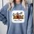 Senior Football Mom Class Of 2025 Graduation Graduate Comfort Colors Sweatshirt Blue Jean