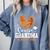 Senior Grandma Class Of 2026 Basketball Graduation Heart Comfort Colors Sweatshirt Blue Jean