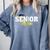 Senior Mom 2026 Class Of 2026 Graduation 26 Family Matching Comfort Colors Sweatshirt Blue Jean