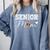Senior Mom 2026 Football Mommy Class Of 2026 Graduation Comfort Colors Sweatshirt Blue Jean