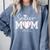 Senior Mom Baseball 2025 Class Of 2025 Graduation Comfort Colors Sweatshirt Blue Jean