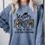 Senior Mom Class Of 2025 Senior Mama 2025 Leopard Graduation Comfort Colors Sweatshirt Blue Jean