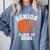Senior Mom Class Of 2026 Basketball Graduation Comfort Colors Sweatshirt Blue Jean