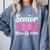Senior Mom Class Of 2026 Pink Coquette Bow Graduation Comfort Colors Sweatshirt Blue Jean