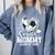 Senior Mommy Class Of 2026 Soccer Graduation Heart Premium Tri-Blend Comfort Colors Sweatshirt Blue Jean
