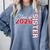 Senior Sister Class Of 2026 Proud Big Sis Graduation Family Comfort Colors Sweatshirt Blue Jean