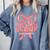 Senior Twenty Twenty-Six Coquette Graduation Class Of 2026 Comfort Colors Sweatshirt Blue Jean