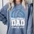 Senior Volleyball Dad Class Of 2025 Graduation Graduate Comfort Colors Sweatshirt Blue Jean