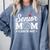 Senior Volleyball Mom Class Of 2027 Graduation Graduate Comfort Colors Sweatshirt Blue Jean