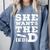 She Wants The EdD Graduation Doctorate EdD Graduate Comfort Colors Sweatshirt Blue Jean