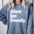 Silent But Friendly Kind Hearted Introvert Comfort Colors Sweatshirt Blue Jean Silent But Friendly Kind Hearted Introvert Comfort Colors Sweatshirt Blue Jean