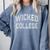 Silly Antisocial WICKED COLLEGE Introvert Don't Call Me Comfort Colors Sweatshirt Blue Jean