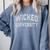 Silly WICKED UNIVERSITY Introvert Salem 1692 Senior 2025 Comfort Colors Sweatshirt Blue Jean