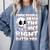 Skeleton Coffee Lover Introvert Comfort Colors Sweatshirt Blue Jean