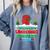 Snow Christmas Introvert Team Introverted Introvert Xmas Comfort Colors Sweatshirt Blue Jean