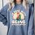 So Done With Being Interrupted Sick And Tired Introvert Premium Tri-Blend Comfort Colors Sweatshirt Blue Jean