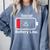 Social Battery Low Anti-Social Introvert Comfort Colors Sweatshirt Blue Jean