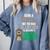 Social Work Student Masters Degree Graduation Comfort Colors Sweatshirt Blue Jean