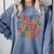 In My Social Worker Era Cute Social Worker Graduation MSW Comfort Colors Sweatshirt Blue Jean