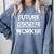 Social Worker Social Work Student Graduation Comfort Colors Sweatshirt Blue Jean