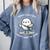 Sorry I Was Late I Didn't Want To Come Introvert Comfort Colors Sweatshirt Blue Jean