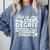 St Patricks Day Masters Degree MSW Graduation Social Work Comfort Colors Sweatshirt Blue Jean