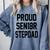 Stepfather SEN18R Graduation Party Stepdad Senior 2018 Shirt Comfort Colors Sweatshirt Blue Jean