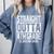 Straight Outta 4th Grade Graduation Class 2026 Fourth Grade Comfort Colors Sweatshirt Blue Jean