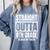 Straight Outta 8th Grade Graduation 2025 Eighth Grade Comfort Colors Sweatshirt Blue Jean