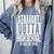 STRAIGHT OUTTA HIGH SCHOOL Senior 2019 Graduation Comfort Colors Sweatshirt Blue Jean