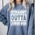 Straight Outta Junior High 8th Grade Graduation Comfort Colors Sweatshirt Blue Jean