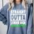 Straight Outta Junior High School Class Of 2022 Graduation Comfort Colors Sweatshirt Blue Jean
