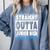 Straight Outta Junior High School Graduation Class Of 2022 Comfort Colors Sweatshirt Blue Jean