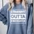 Straight Outta Kindergarten Shirts Graduation Comfort Colors Sweatshirt Blue Jean