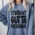 Straight Outta Preschool Graduation Cap Gown 2022 Cute Comfort Colors Sweatshirt Blue Jean