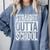 Straight Outta School Shirt Boy Girl Graduation Comfort Colors Sweatshirt Blue Jean