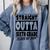 Straight Outta Sixth Grade Class Of 2019 Graduation Comfort Colors Sweatshirt Blue Jean