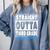 Straight Outta Third Grade Class Of 2019 Graduation Comfort Colors Sweatshirt Blue Jean