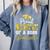 Super Proud Auntie Of 2025 Graduate Senior Graduation Family Comfort Colors Sweatshirt Blue Jean
