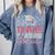 Super Proud Dad Of 2025 Graduate Senior Graduation Family Comfort Colors Sweatshirt Blue Jean