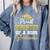 Super Proud Godsister Of 2025 Graduate Graduation Family Comfort Colors Sweatshirt Blue Jean