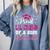 Super Proud Little Cousin Of 2025 Graduate Graduation Family Premium Tri-Blend Comfort Colors Sweatshirt Blue Jean