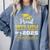 Super Proud Step Mom Of 2025 Graduate Graduation Family Comfort Colors Sweatshirt Blue Jean