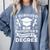 I Survived My Daughter's Master's Degree Graduation Comfort Colors Sweatshirt Blue Jean